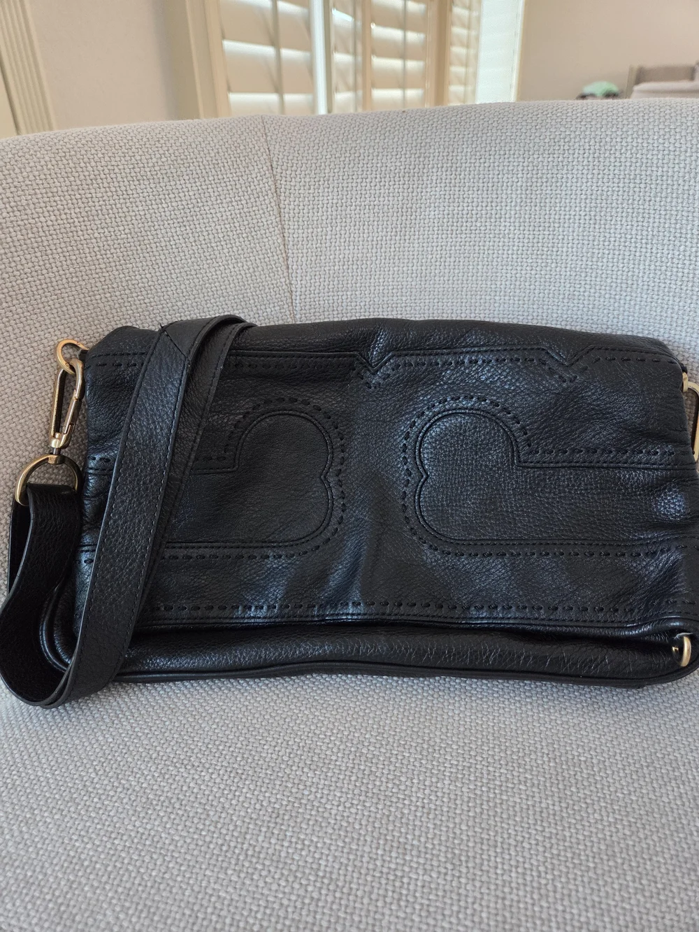 Tory Burch black pebble